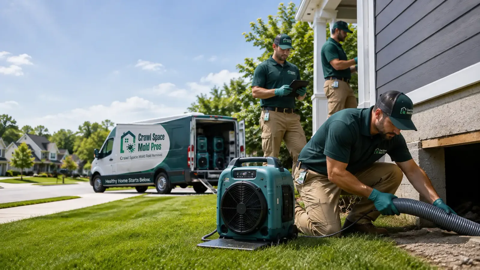 Crawl Space Mold Removal in Mott, ND